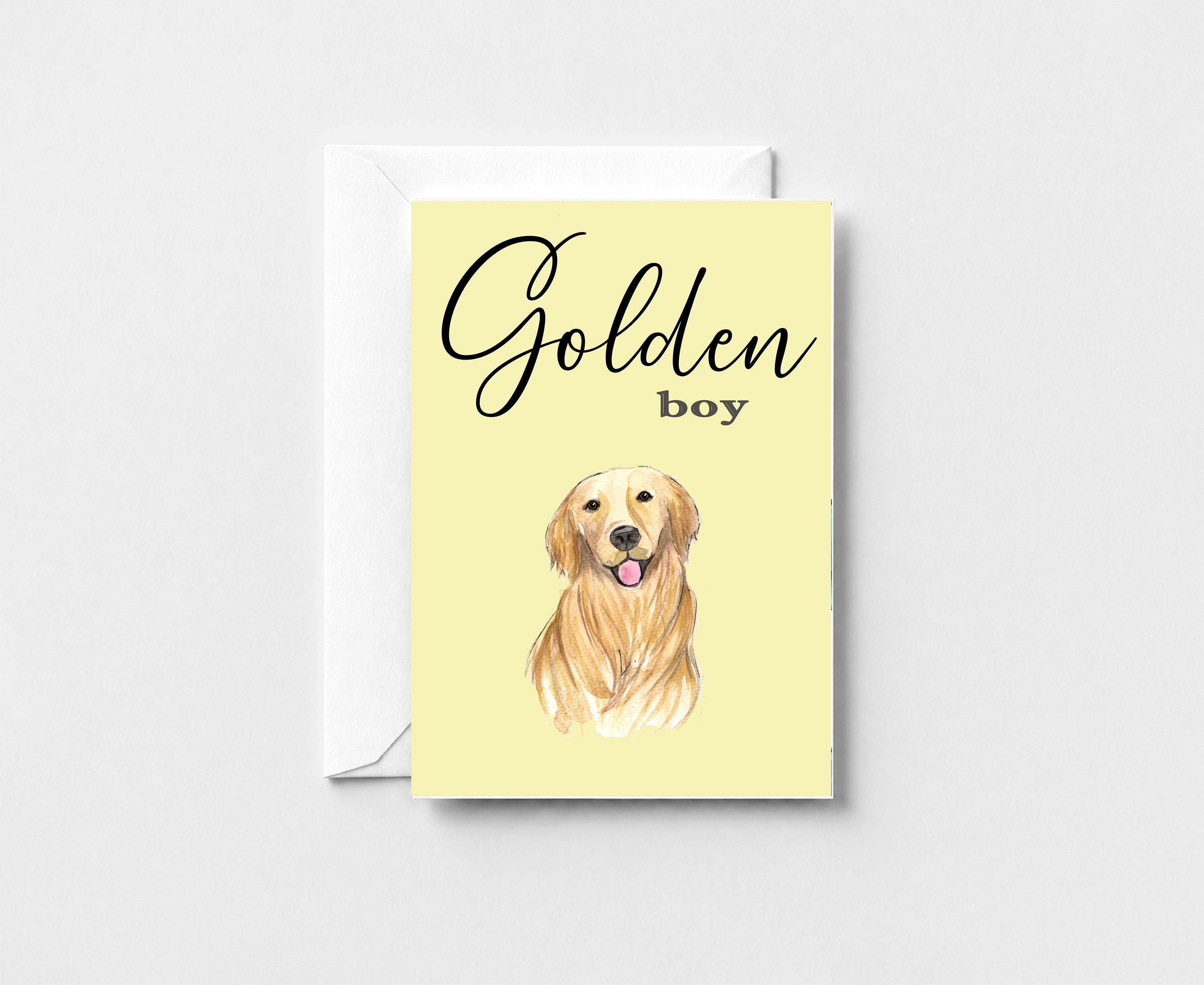 Golden Boy Greeting Card GC024