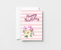 Happy Birthday Floral Greeting Card GC027