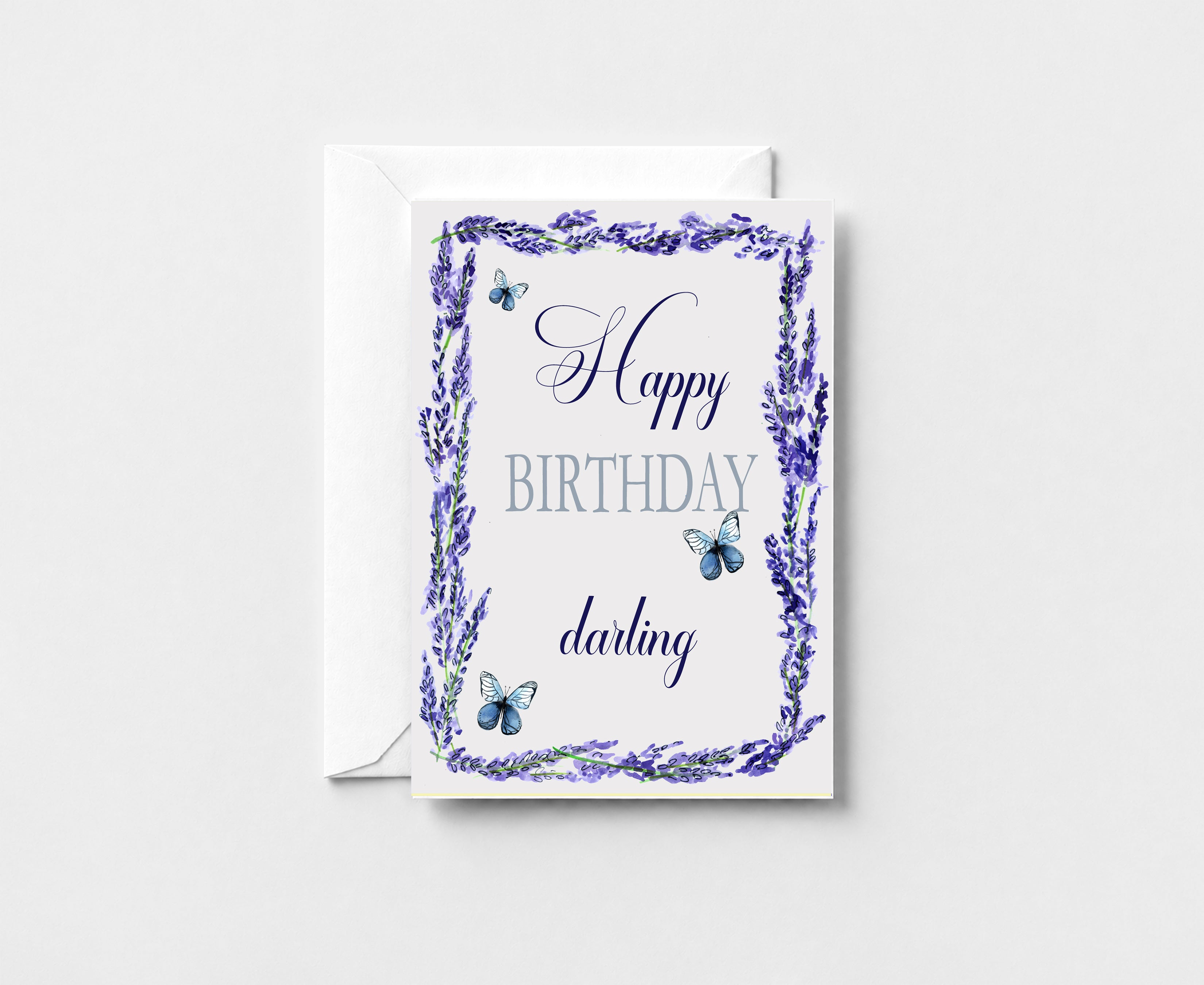 Happy Birthday Darling Greeting Card GC035