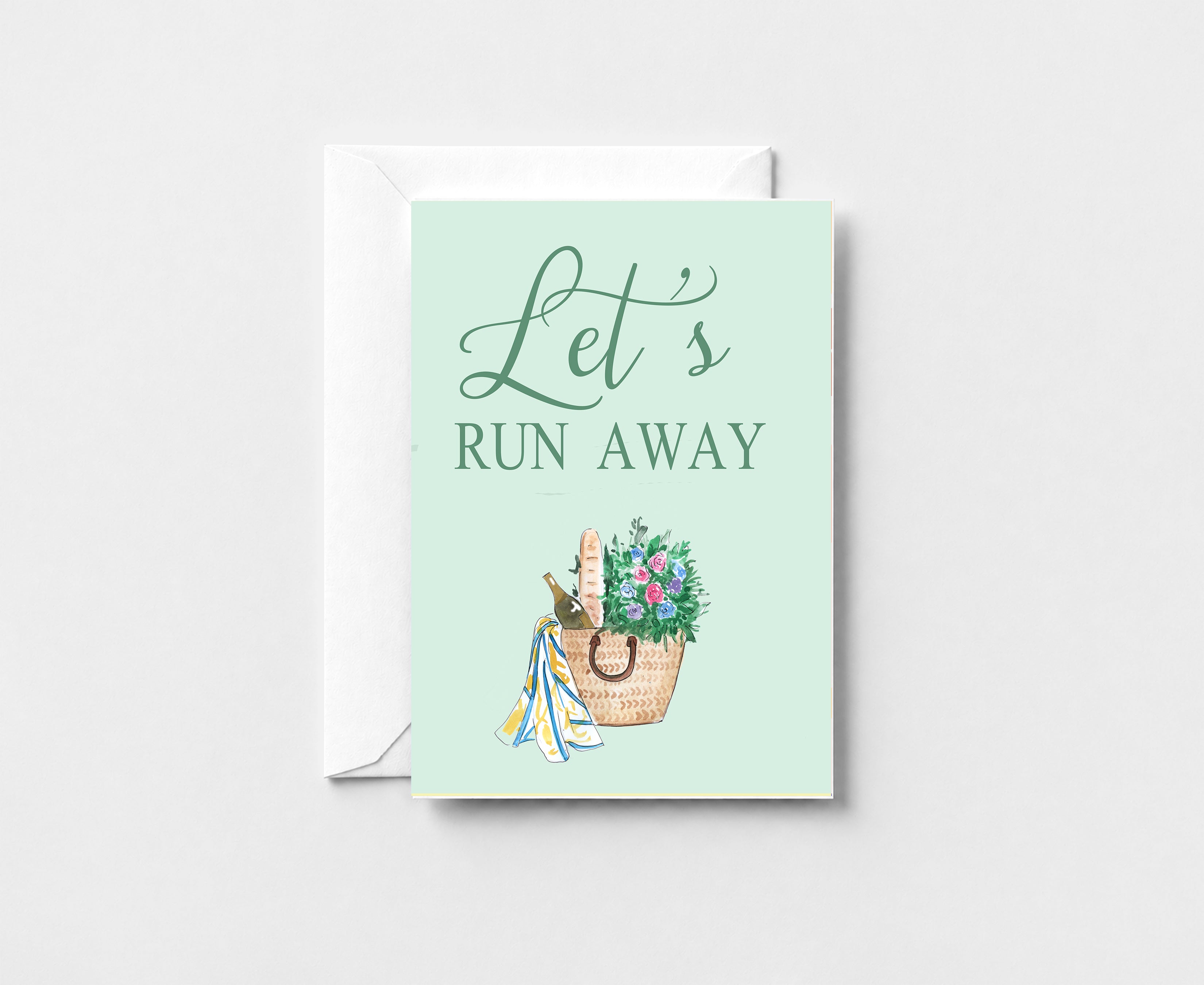 Lets Run Away Greeting Card GC066