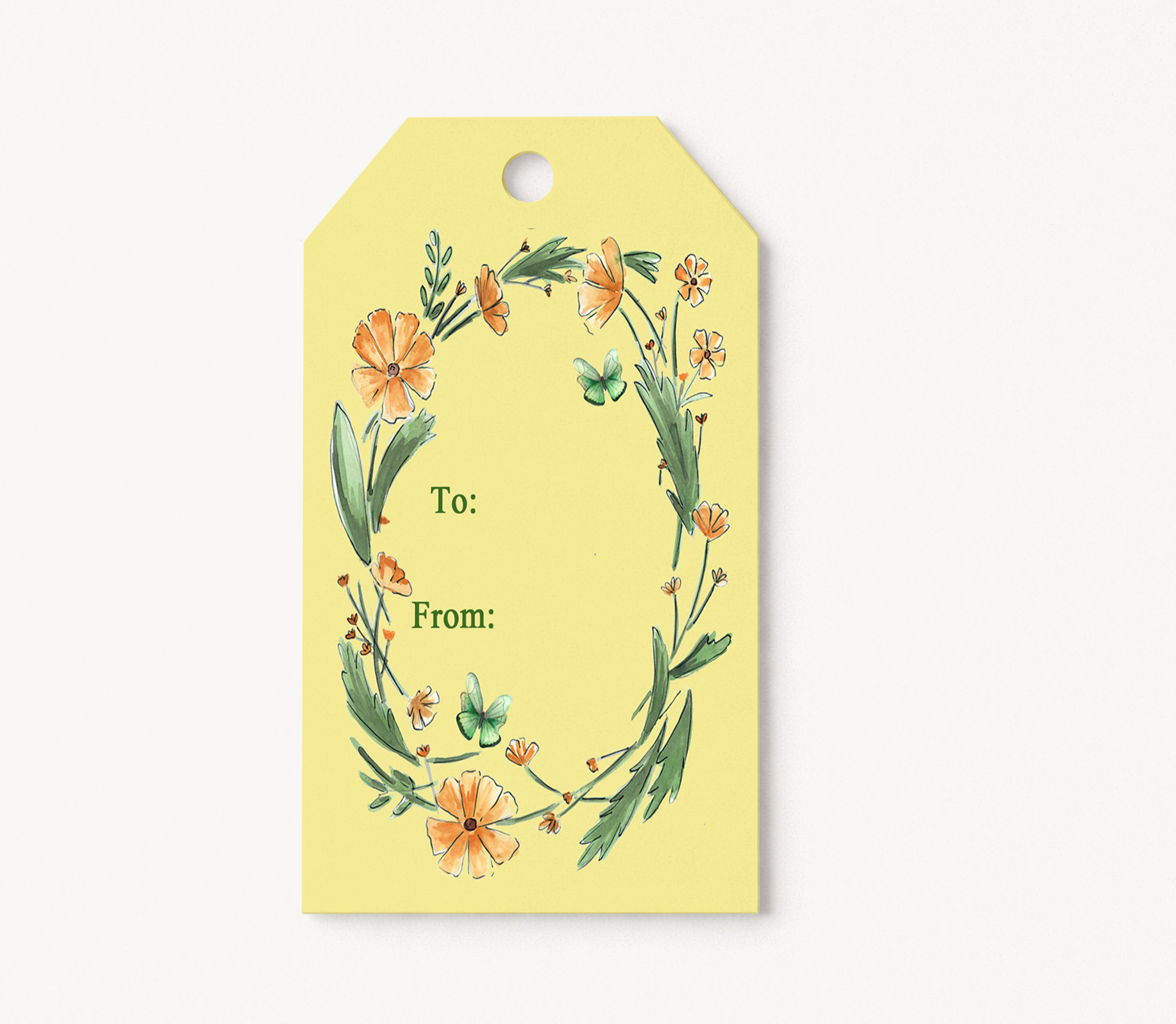 Pack of 12 gift tags GT021